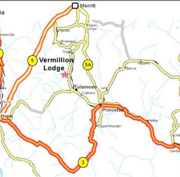 Vermillion Lodge map