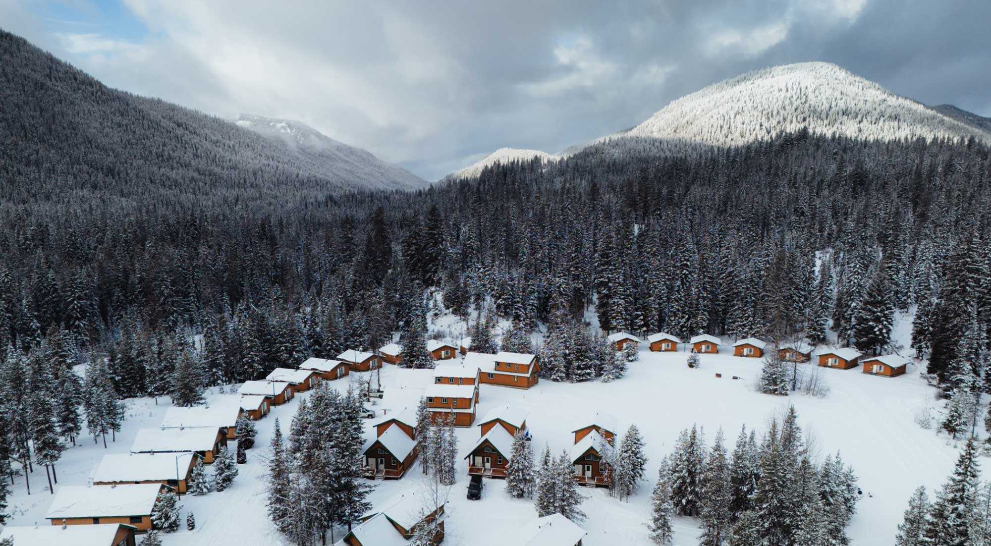 Manning Park cabins winter