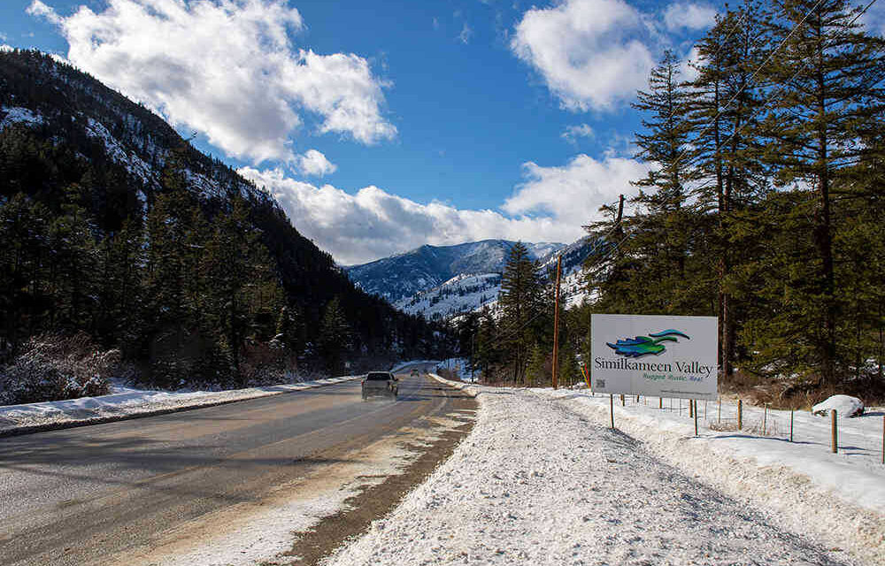 Highway 3 near Olalla in Winter
