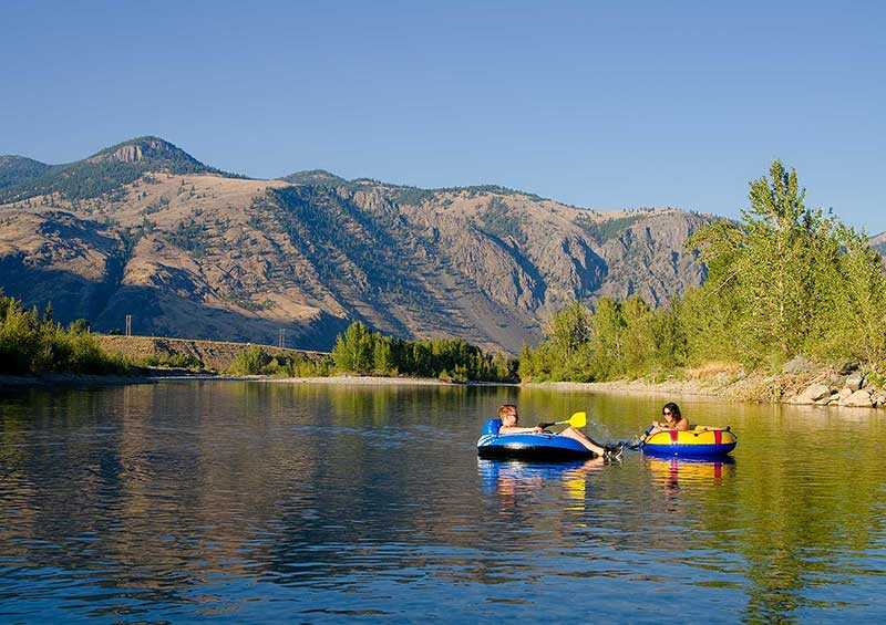 Floating the river in the Similkameen Valley 
