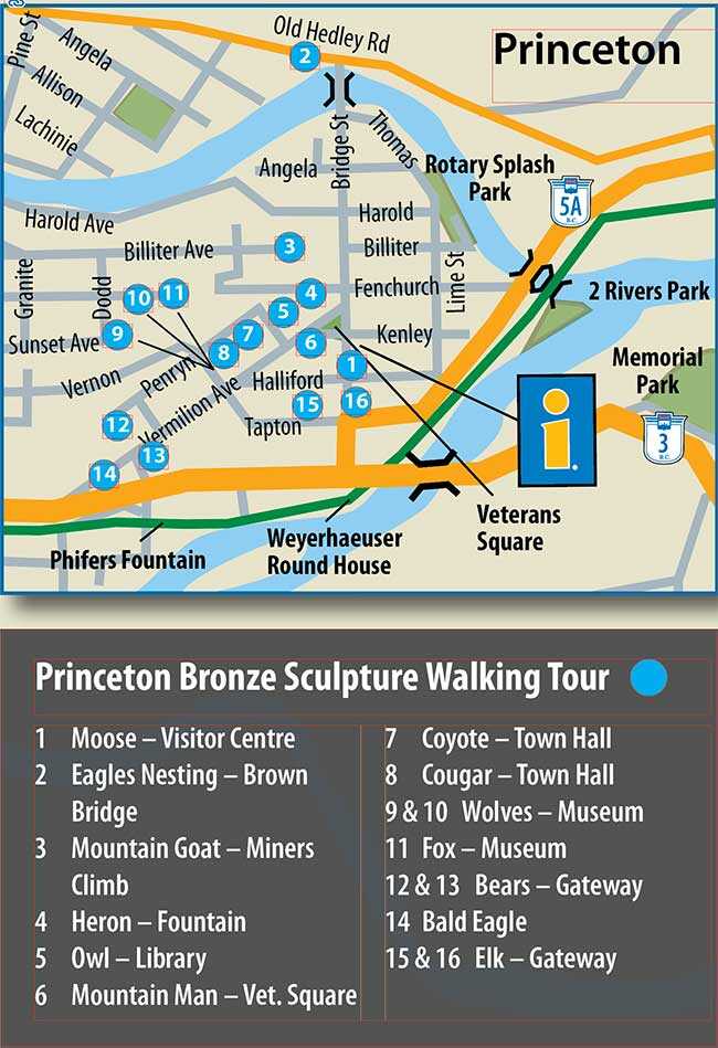 Princeton sculpture tour map